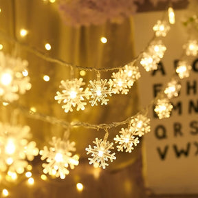 Cortina de Luzes LED Floco de Neve – 3 Metros