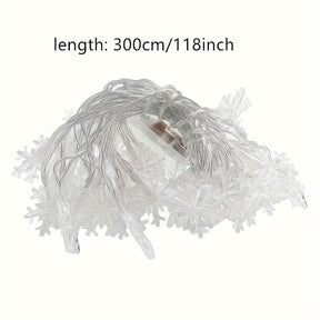 Cortina de Luzes LED Floco de Neve – 3 Metros