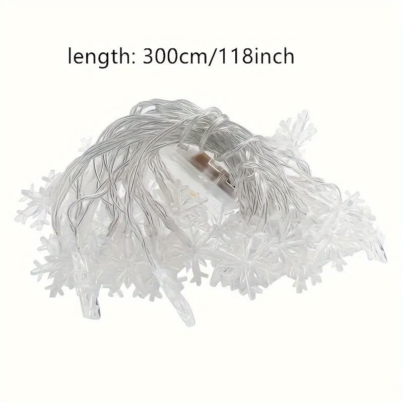 Cortina de Luzes LED Floco de Neve – 3 Metros