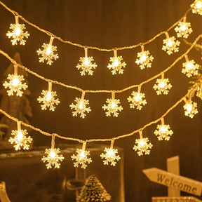 Cortina de Luzes LED Floco de Neve – 3 Metros