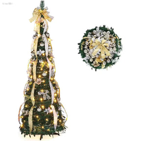 Árvore de Natal Retrátil com Micro LEDs