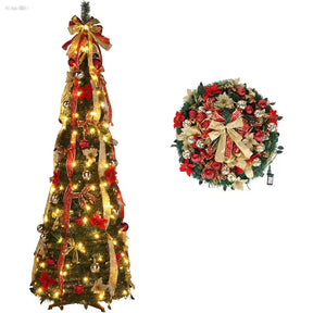 Árvore de Natal Retrátil com Micro LEDs