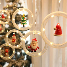 Cortina de Luzes de Natal em LED para Decoração – Brilho Festivo e Encantador