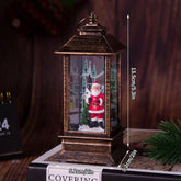 Luz Noturna Decorativa Natalina com Papai Noel e Boneco de Neve
