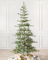 Árvore de Natal Slim Alpine com Galhos Articulados, Suporte Metálico e Micro LEDs Embutidos