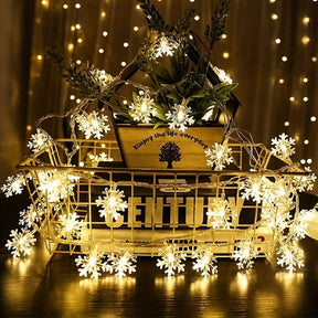 Cortina de Luzes LED Floco de Neve – 3 Metros