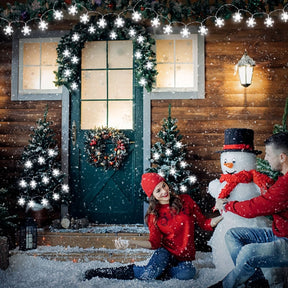 Cortina de Luzes LED Floco de Neve – 3 Metros