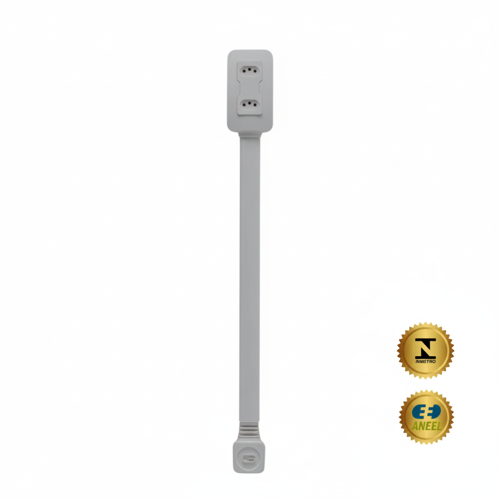 Extensor de Tomada Bivolt com USB + Tipo-C e Suporte para Celular 3m