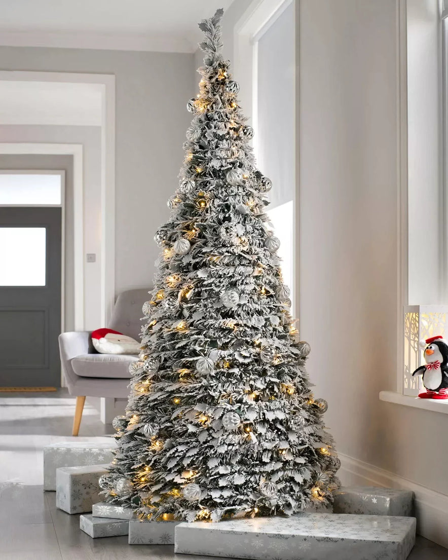 Árvore de Natal monta fácil Retrátil com Micro LED embutidos 1,80m Bivolt